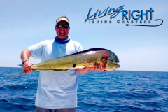 captain larry holding mahi mahi